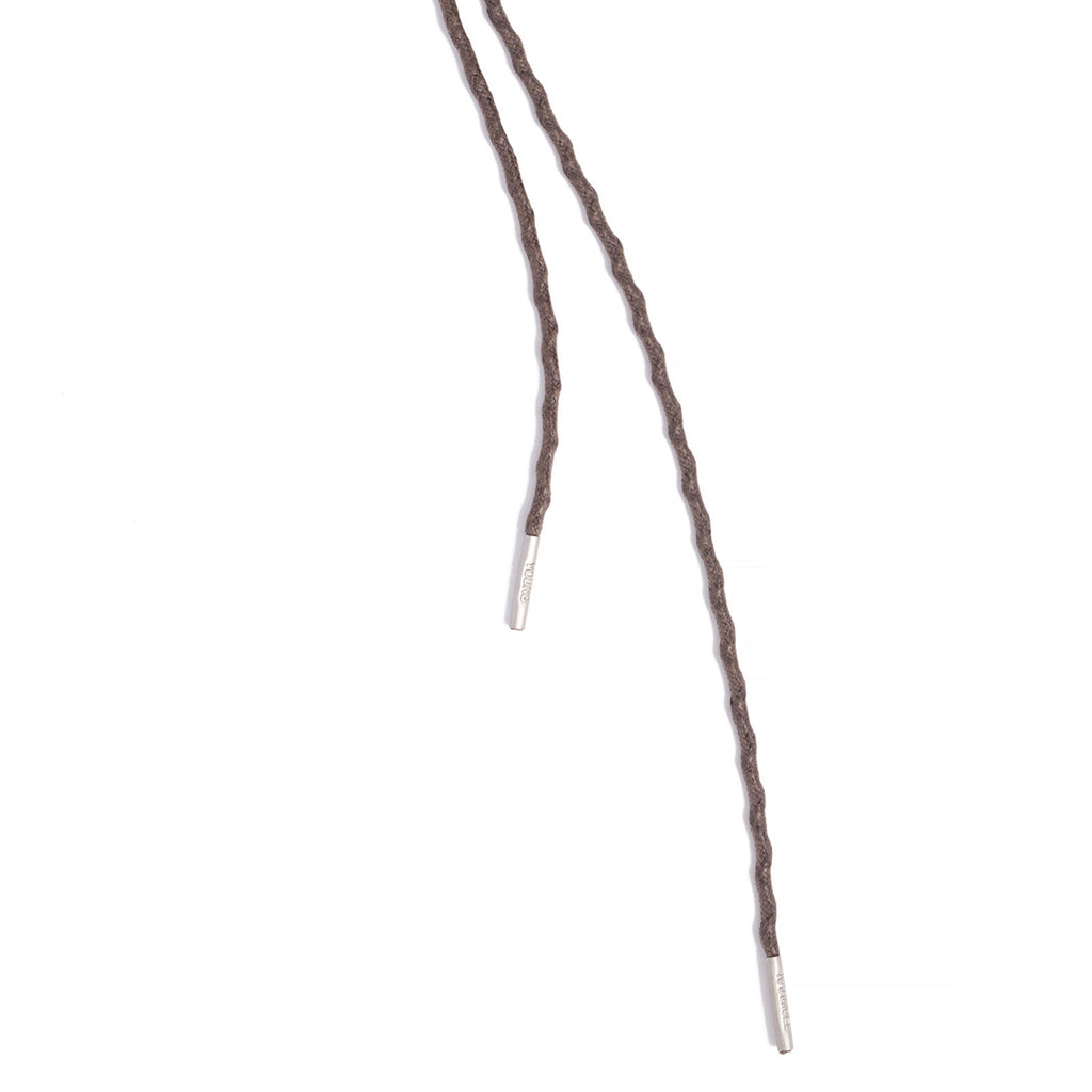 SL-690 <br/>Waxed Shoelaces in 690mm<br/>Brown Textured Tubular Cord