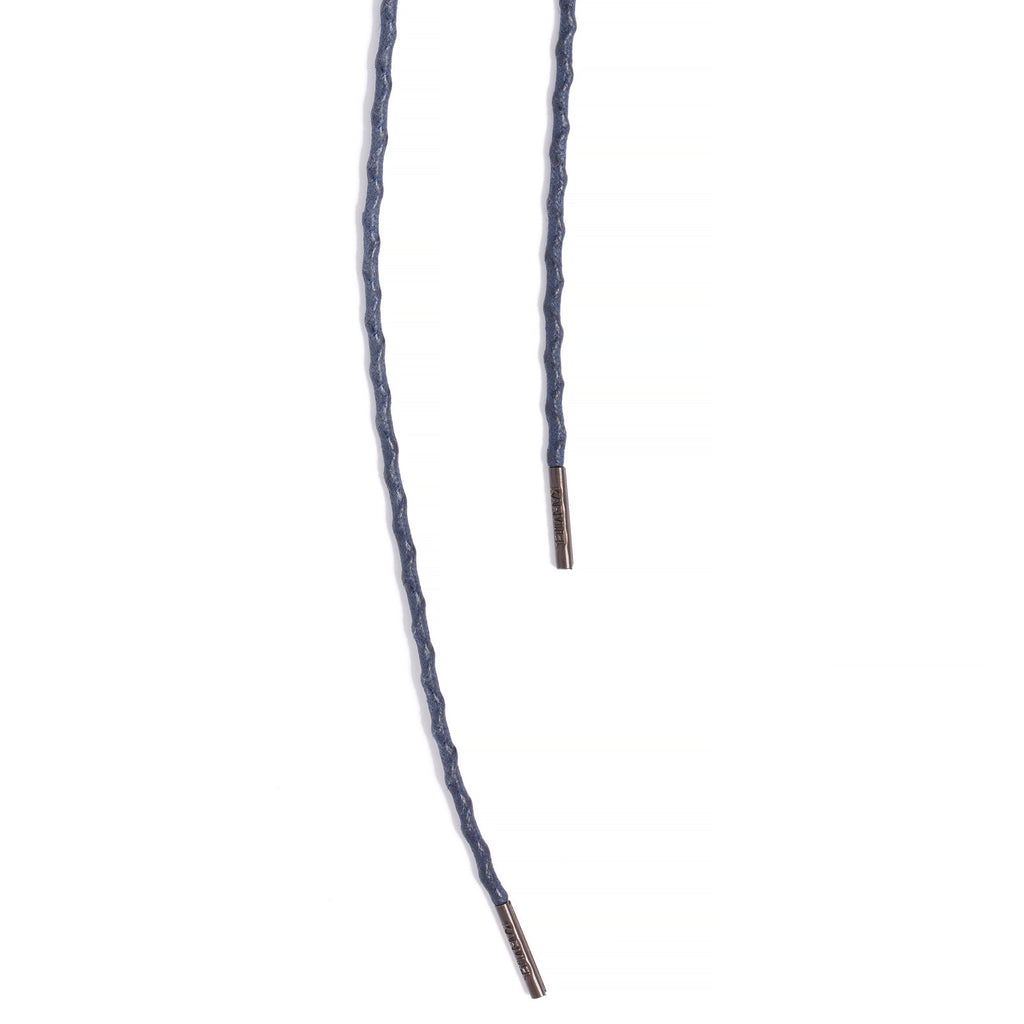 SL-690<br/>Waxed Shoelaces in 690mm<br/>Navy Textured Tubular Cord
