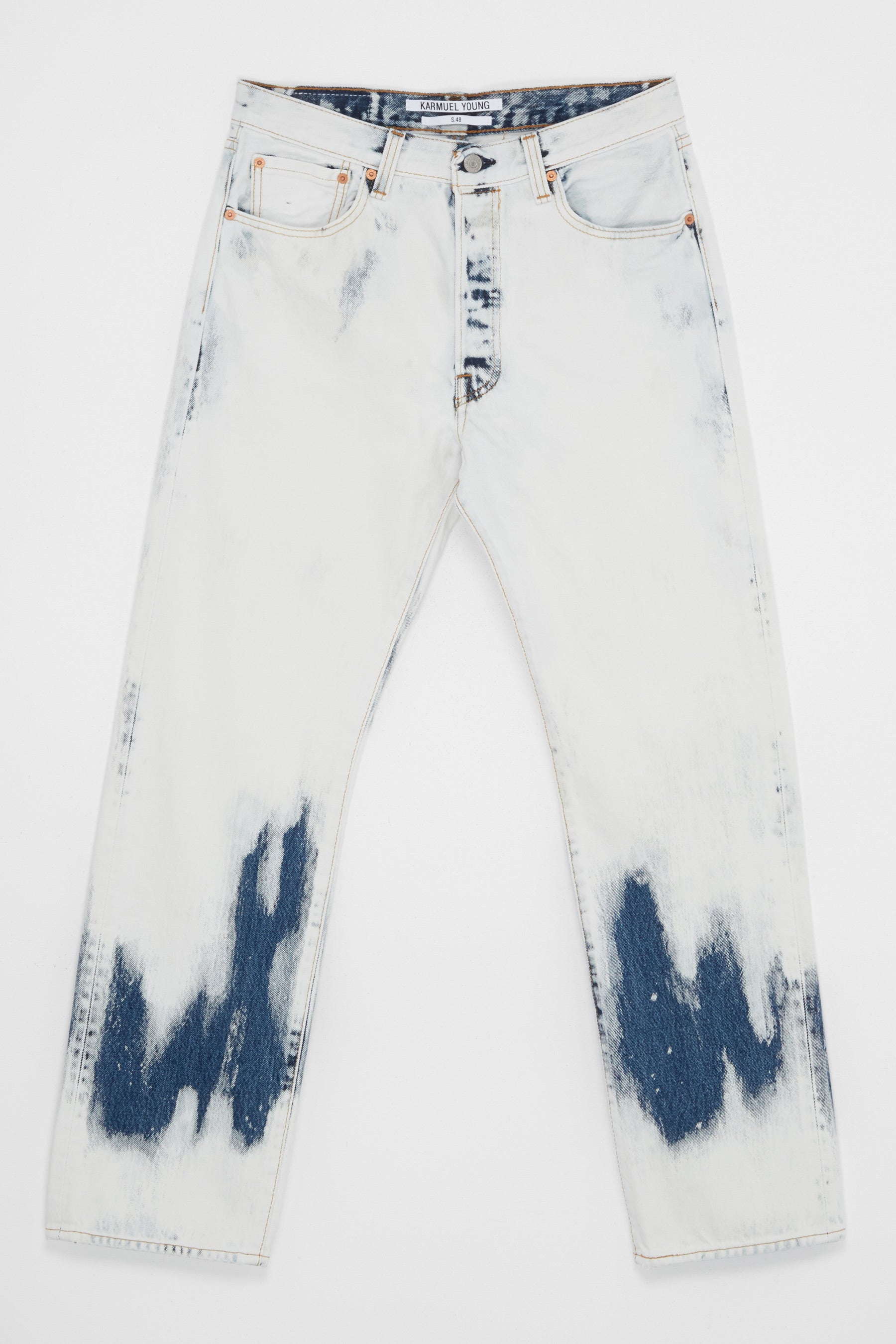 RE-edited Bleached Levi's 501 jeans