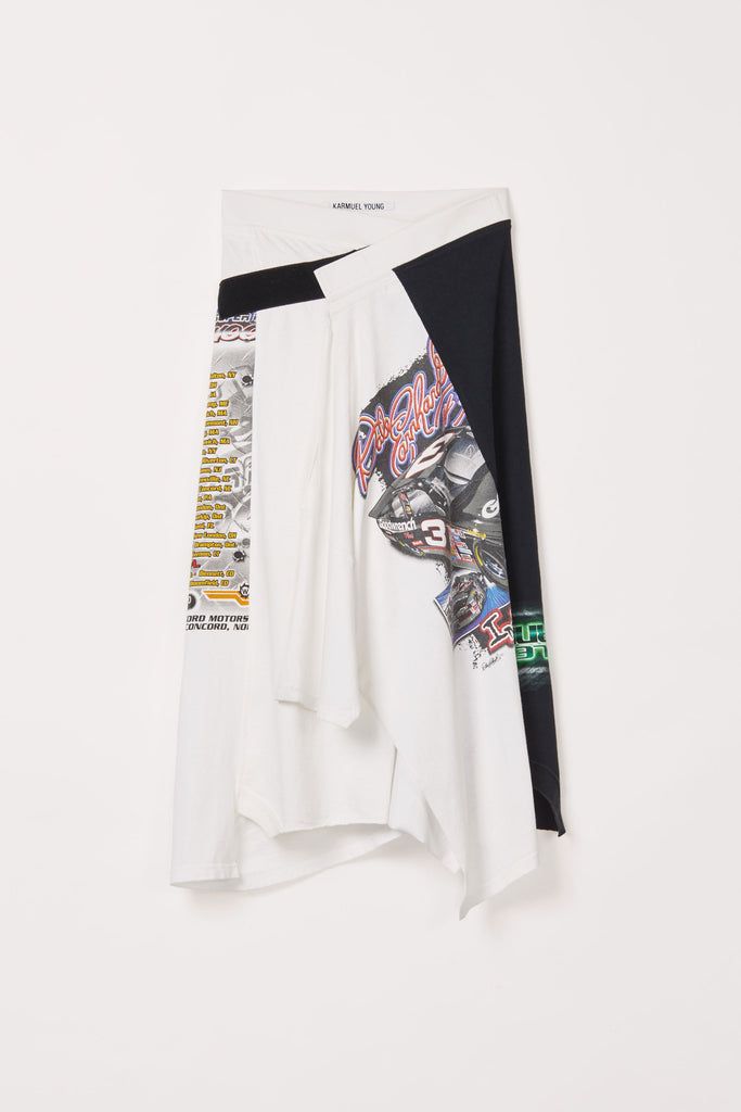 RE-edited Racing Printed Full Hide Collage Skirts