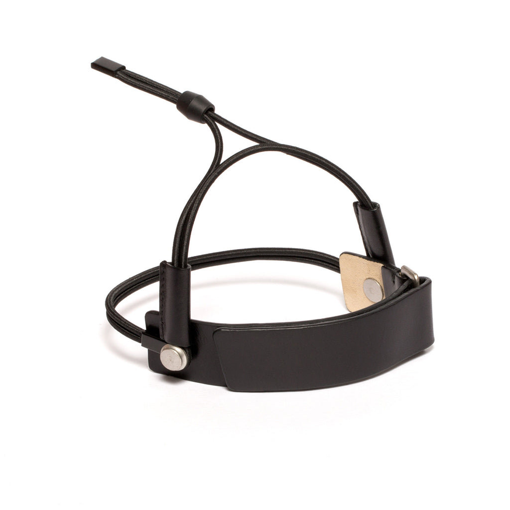 SC-25Y<br>Shoe Cuff in 25mm width with Ankle Strap<br>Black Calf Leather