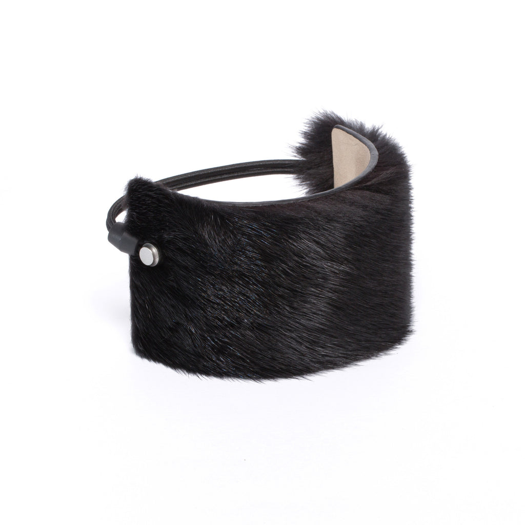 SC-65<br>Shoe Cuff in 65mm width<br>Black Mink Fur