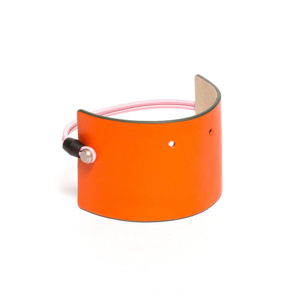 SC-65 <br> Shoe Cuff in 65mm width<br> Orange Calf Leather