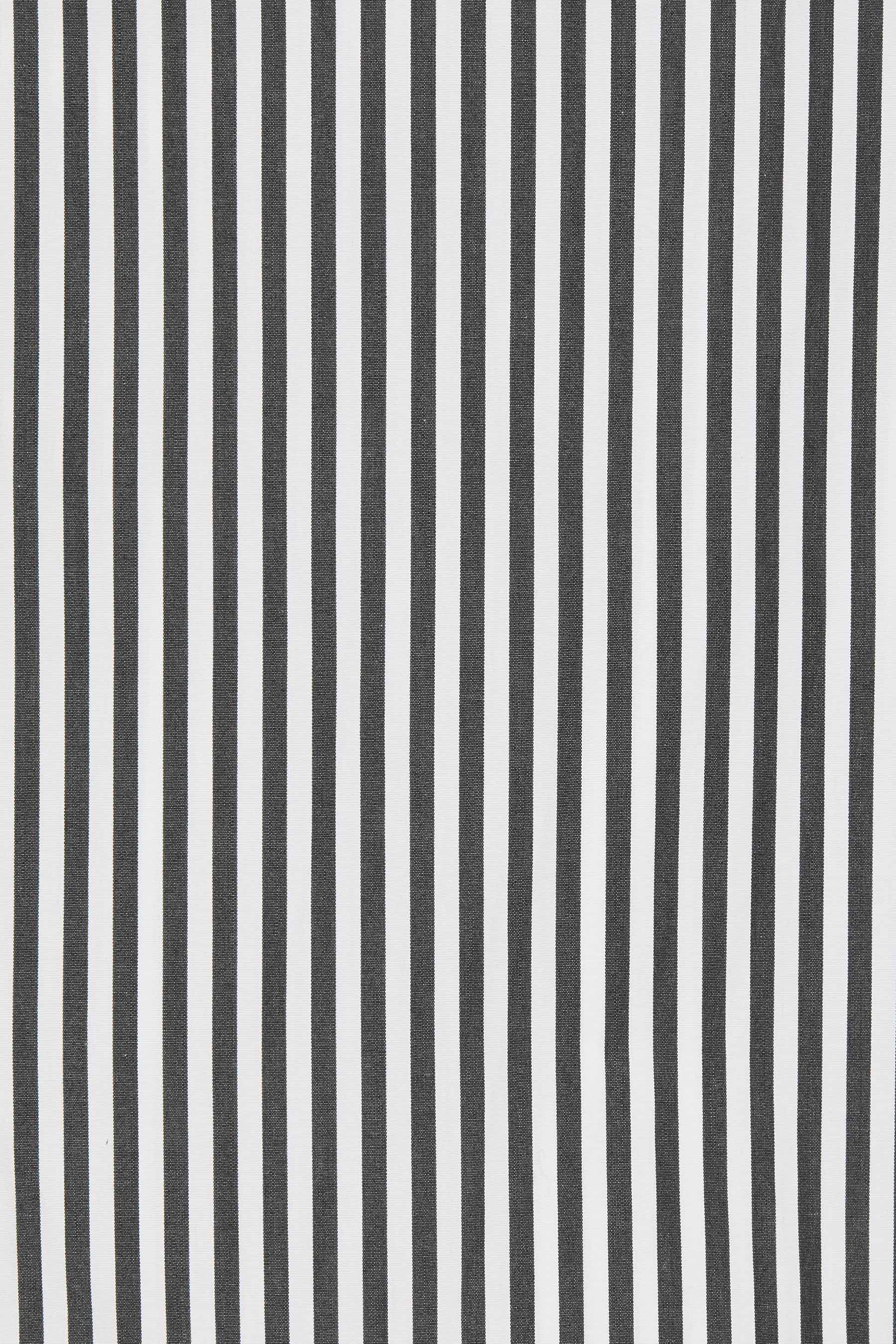 Black Stripe Cotton Square Overshirt