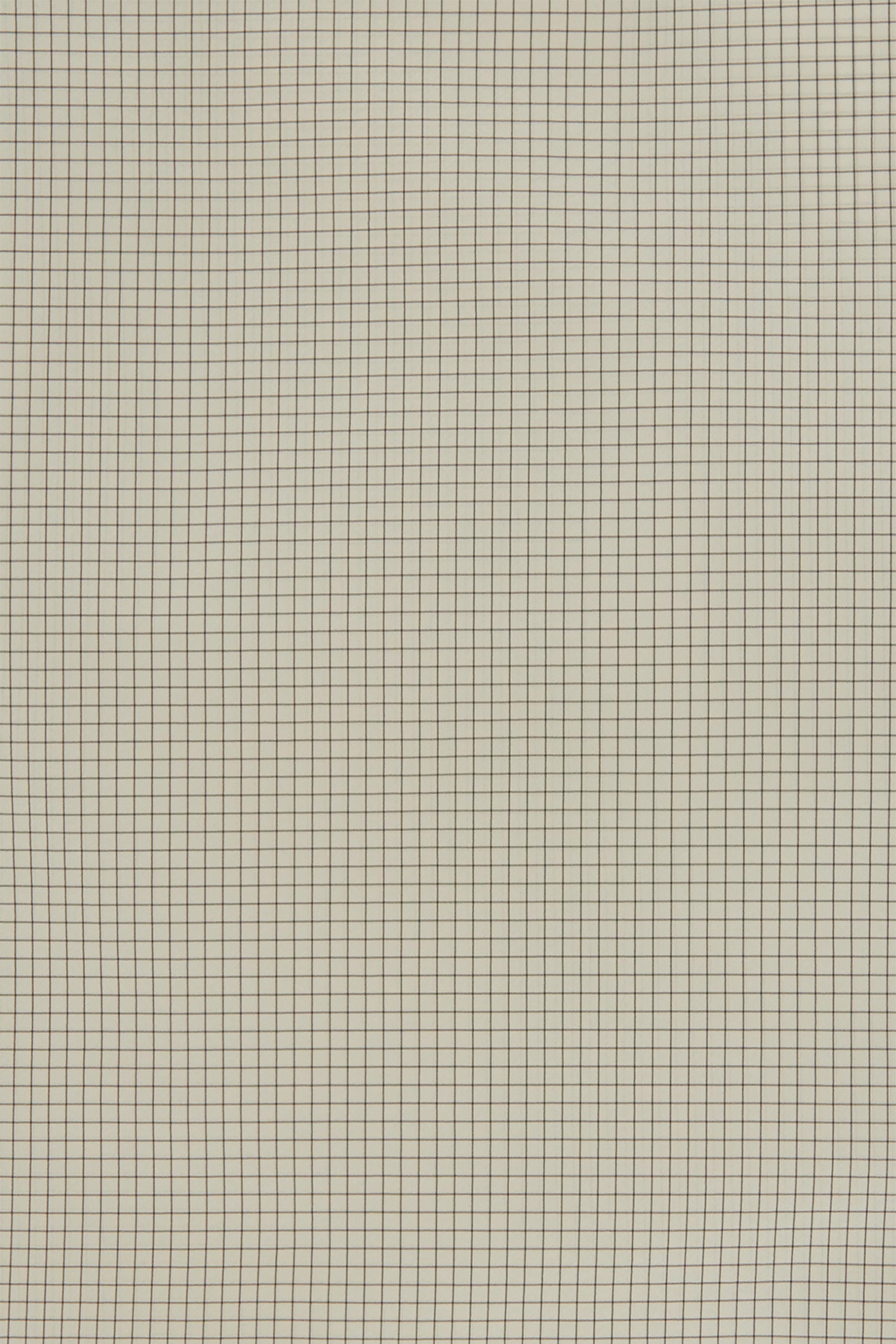 Grey Grid Check Polyamide Square Overshirt