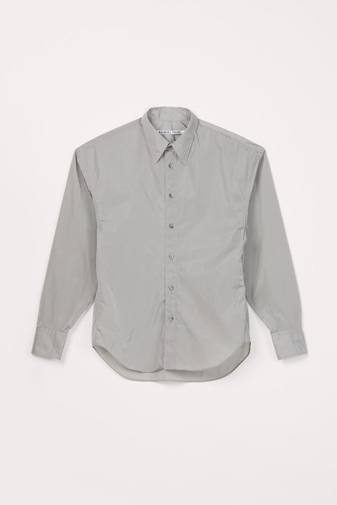 Grey Nylon Trapezium Shirt