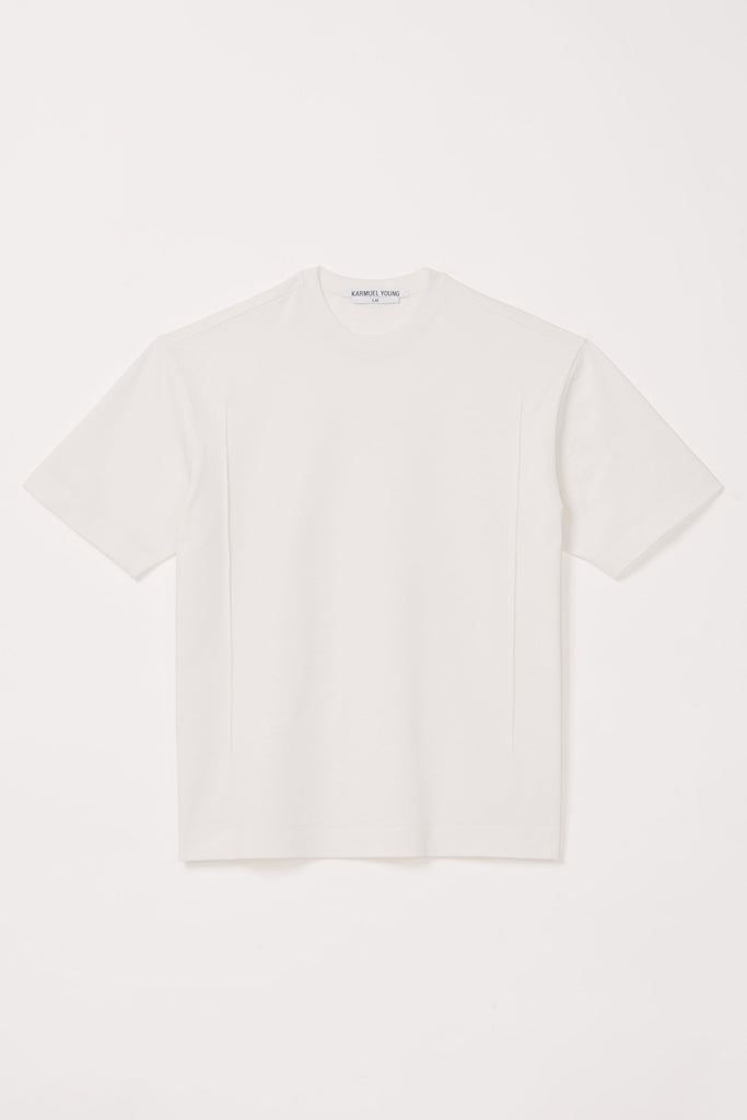 White Cotton Cuboid T-Shirt