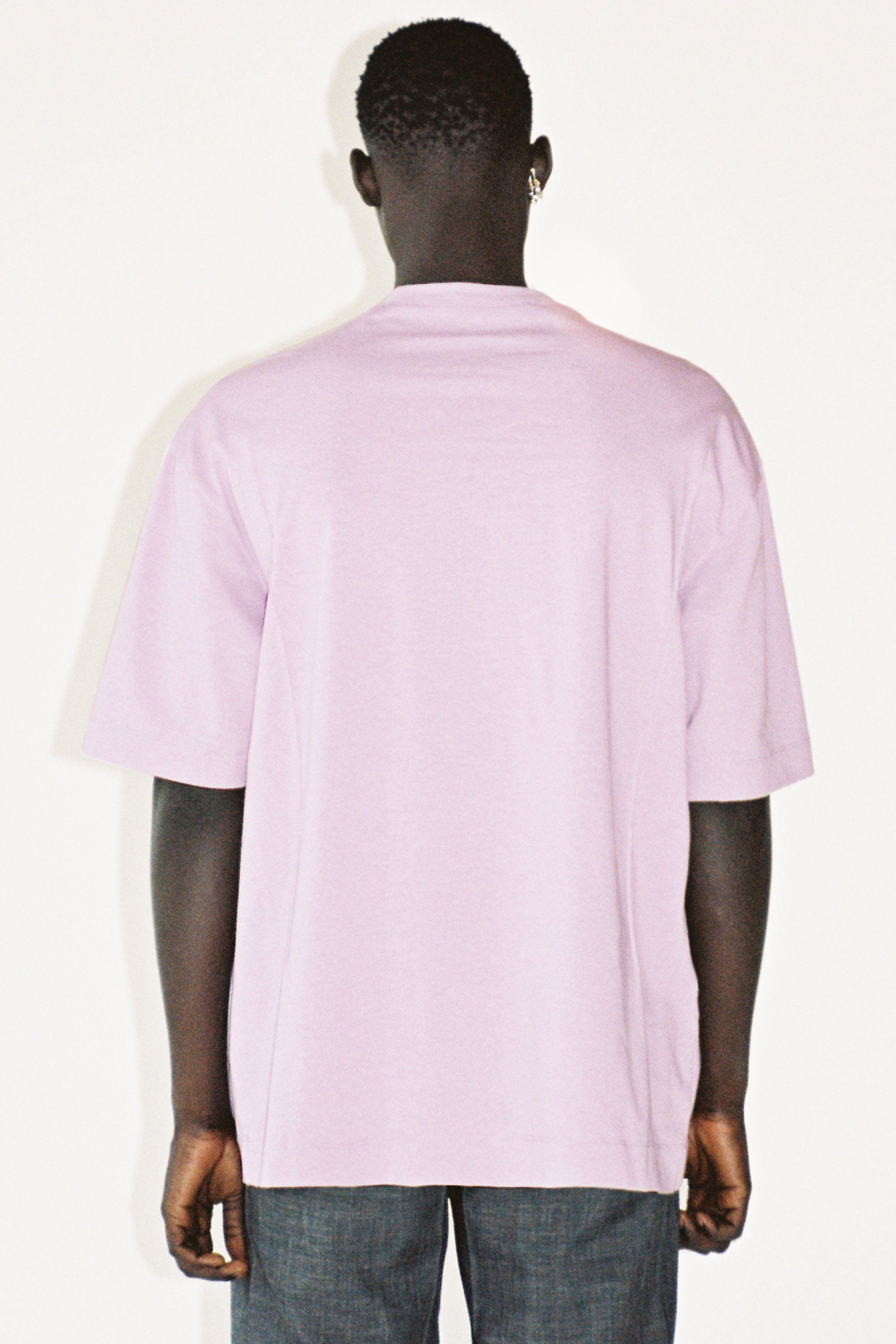 Purple Cotton Cuboid T-Shirt