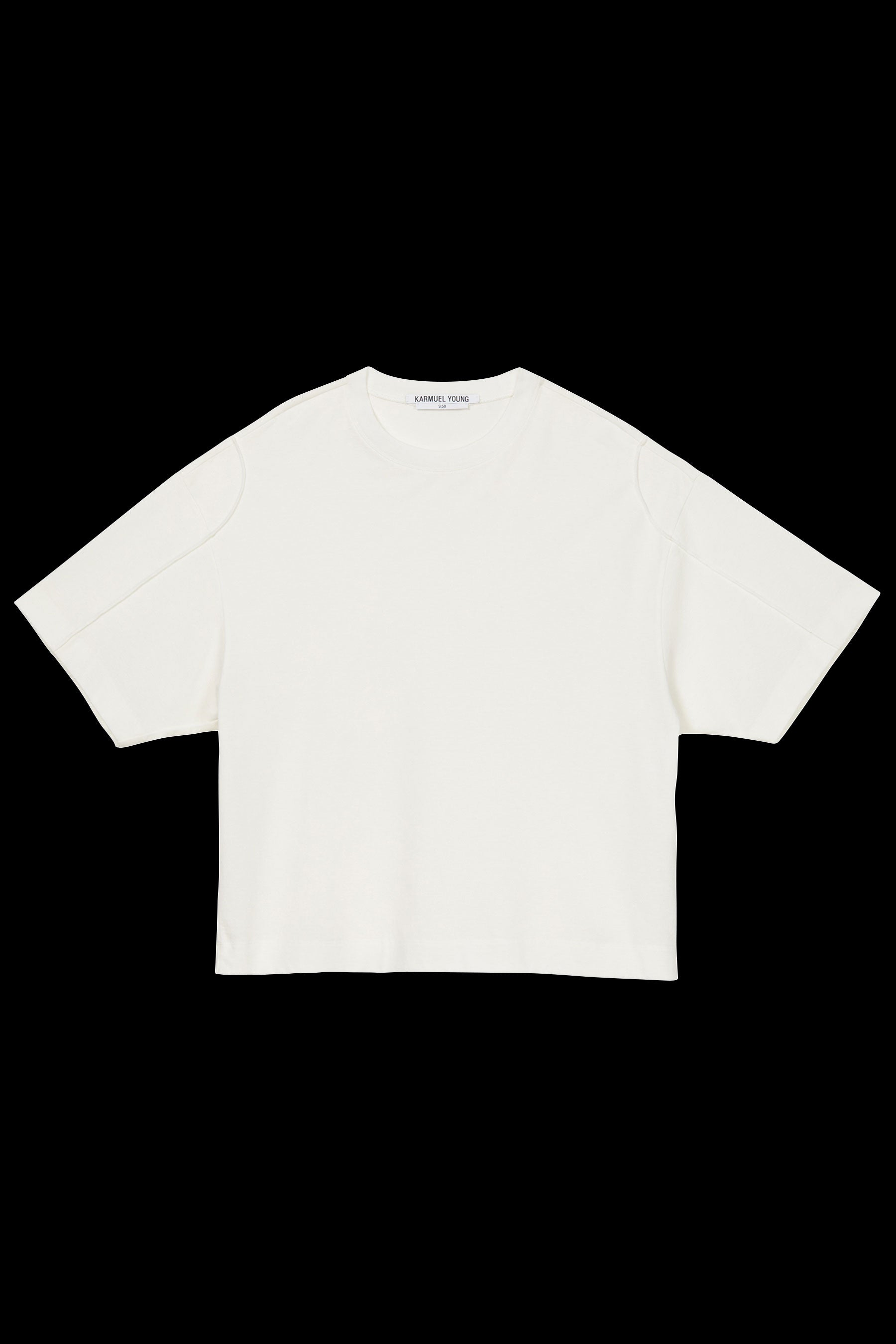 White Cotton Square YZ-plane T-Shirt